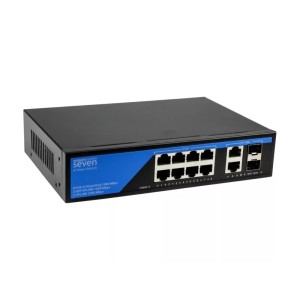Гігабітний PoE комутатор 8 портів SEVEN P-7328FG-2SFP (Україна)