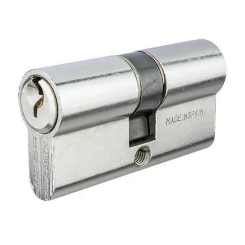 Циліндр замка Tesa TE5 75 мм 30x45 ключ/ключ 5KEY хром (Іспанія)