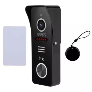 Виклична панель домофону з вбудованим зчитувачем карток EM-Marin SEVEN CP-7502F RFID чорний (Україна)
