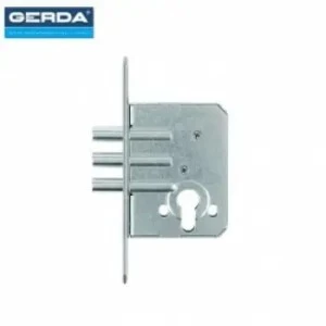 Дверной дополнительный замок врезной Gerda ZW 500 цинк белый 
