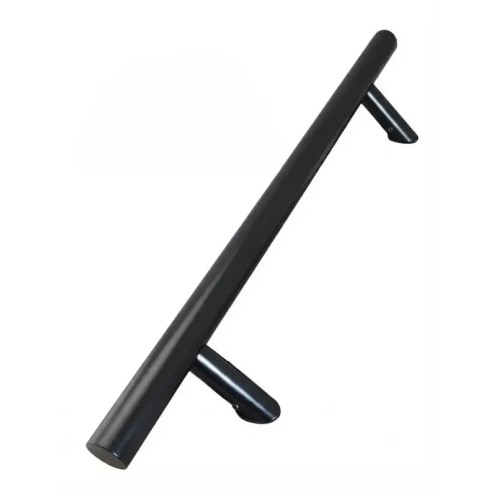 Черная ручка скоба для дверей (половинка) SteelTek G104 Ø32х1,2мм 45°(Украина)