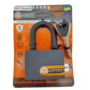 Навісний замок відкритого типу Aspect Premium ДТ-З-Пр60-А