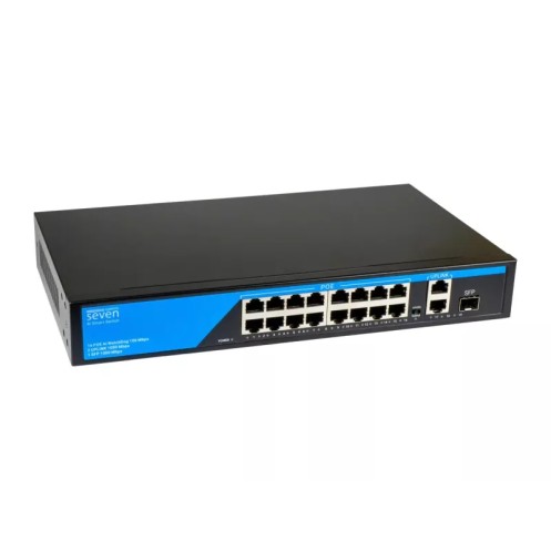 PoE комутатор 16 портів SEVEN P-73216G-SFP (Україна)