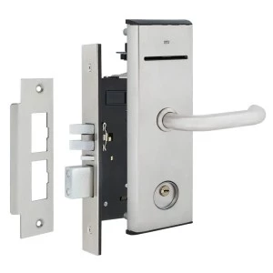 Замок для отелей JWM M1000-А-PP U-handle MAGNETIC Mortise-A 38-55 мм правый нерж. сталь (Китай)
