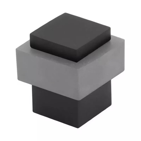 Дверний стопор RDA 113 квадратний, чорний (Китай)