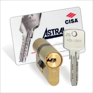 Cisa Astral 90мм 35х55 ключ/ключ латунь (Італія)