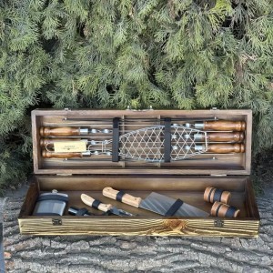 Подарочный набор Mzavod Мастер BBQ светлая текстура (Украина)