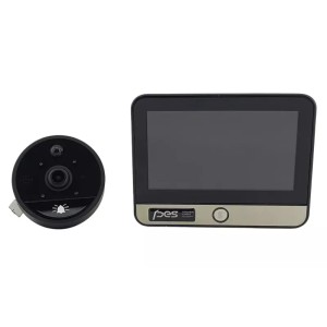 Відеовічко для дверей PES Vision Pro з Wi-Fi та датчиком руху чорний