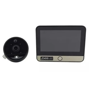 Відеовічко для дверей PES Vision Pro з Wi-Fi та датчиком руху чорний