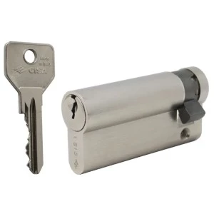 Циліндр CISA C2000 ключ/половинка нікель матовий (Італія)