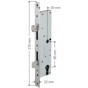 Замок для раздвижных дверей TTLOCK 35х85 S 