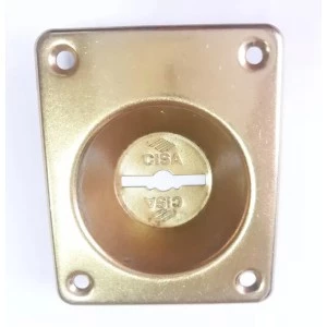 Декоративні накладки для сувальдних замків Cisa 06083 латунь матова (Італія)