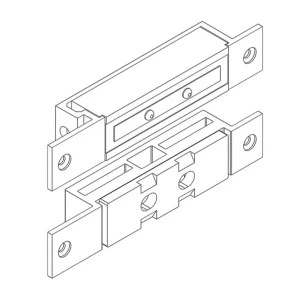 Дверний електромагнітний замок EFF EFF MAGS1600MM ---- H 12 / 24В  
