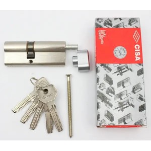 Cisa Asix 80мм 35х45 ключ/тумблер нікель (Італія)