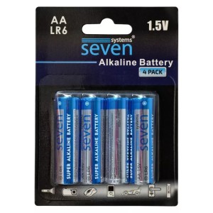 Батарейки SEVEN LR6 AA 1.5V 4 шт (Україна)