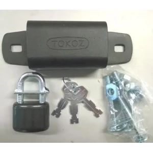 Навісний закритий замок (краб) TOKOZ UZ 240+ c навісами 3KEY
