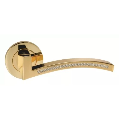 Ручка дверна ORO&ORO FLY 105СR-16E Swarovski золото (Італія)