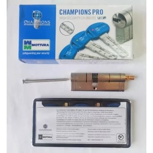 Mottura Champions PRO 92мм 41х51 ключ/тумблер матовый хром (Италия)