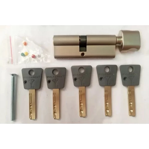 MUL-T-LOCK 7Х7 54мм 27х27Т ключ/тумблер нікель (Ізраїль)