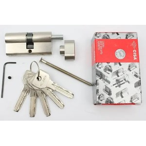 Cisa Asix 65мм 35х30 ключ/тумблер никель (Италия)