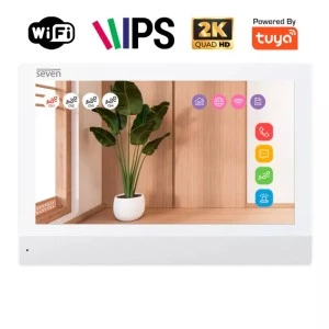 Відеодомофон 7 дюймів з Wi-Fi SEVEN DP-7579-W2K white (Україна)