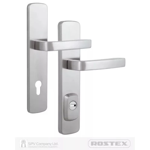 Защитная фурнитура ROSTEX ASTRA RX-50 mov-mov 90 мм нержавеющая сталь матовая 3 класс (Чехия)