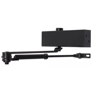 Доводчик с фиксацией CISA C1611.03.0.90 Professional Plus2 BC STD HO до 80 кг черный (Италия)