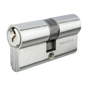 Циліндр замка Tesa TE5 60 мм 30x30 ключ/ключ 3KEY хром (Іспанія)
