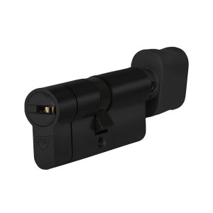 Цилиндровый механизм RB LOCKS D7R ключ/тумблер, черный (Израиль)
