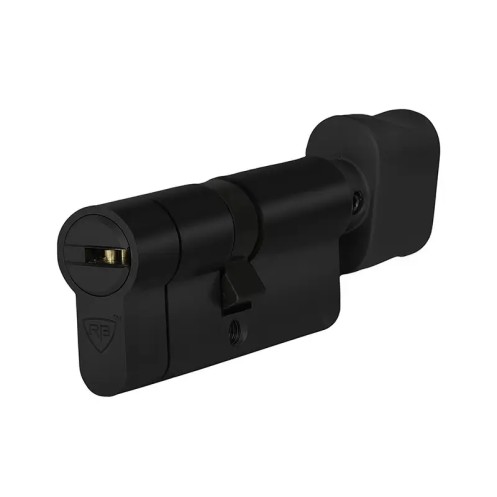 Цилиндровый механизм RB LOCKS D7R ключ/тумблер, черный (Израиль)