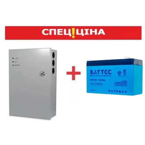 Бесперебойное питание (ББП 5А + АКБ 9Ач) SEVEN KA-7859