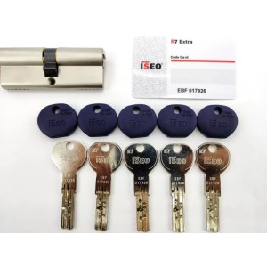 Iseo R7 80мм 40х40 ключ/ключ нікель (Італія)