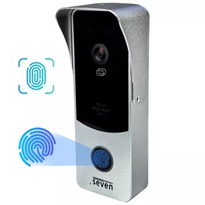 Виклична панель домофону з вбудованим контролером SEVEN CP-7508 FHD срібний (Україна)