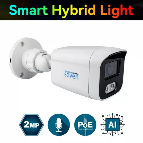 IP-відеокамера 2 Мп вулична SEVEN IP-1022PA white 2,8 мм (Україна)