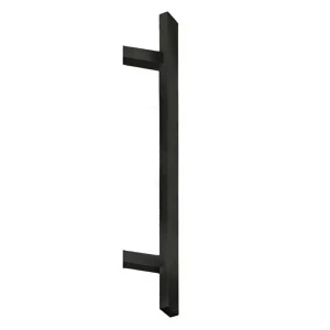 Внешняя ручка скоба Zenk Metal Bergama 40x20 500/800 45 черная (Турция)