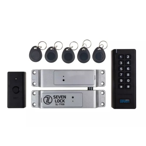 Бездротовий комплект контролю доступу SEVEN LOCK SL-7708 чорний (Україна)