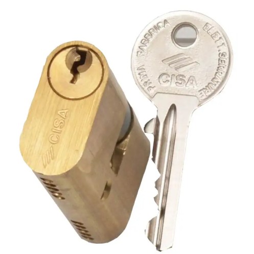 Цилиндр овальный Cisa 08210 80мм 40х40 ключ/ключ 3 ключа (Италия)