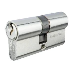Циліндр замкаTesa TE5 65 мм 30x35 ключ-ключ 3KEY хром (Іспанія)