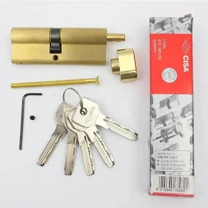 Cisa Asix 85мм 40х45 ключ/тумблер латунь (Італія)