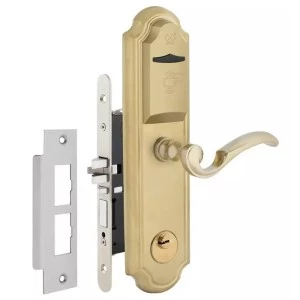 Отельный замок JWM F3-RR G-handle MIFARE ADEL Euro-A 38-55 мм левый латунь (Китай)