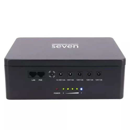 ИБП SEVEN UPS-7960 black 60W LiFePO4 с регулировкой выходного напряжения (Украина)