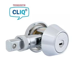 Дверний додатковий замок врізний MUL-T-LOCK 1-WAY DEAD_BOLT HERCULAR CHROME_NICKEL UNIV BS60/70мм *INTERACTIVE+ CLIQ  