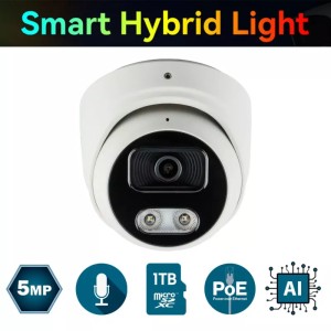 IP-відеокамера 5 Мп SEVEN IP-7215PA-DL white 4 мм з розумним подвійним підсвічуванням (Україна)