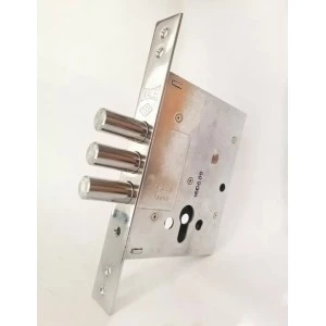 Дверной дополнительный замок врезной Kale 257 w/b