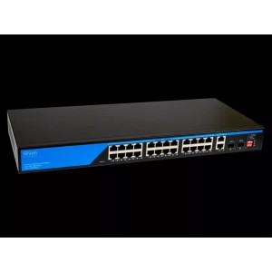 PoE комутатор 24 порти SEVEN P-73224G-2SFP (Україна)