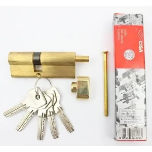 Cisa Asix 80мм 35х45 ключ/тумблер латунь (Італія)