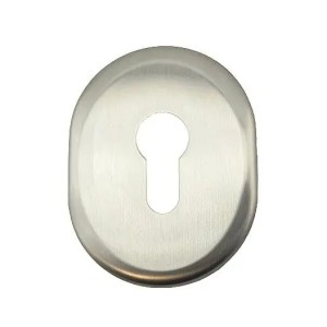 Накладка під циліндр DiSec KT036 OVAL, мат. нерж. cталь (Італія)