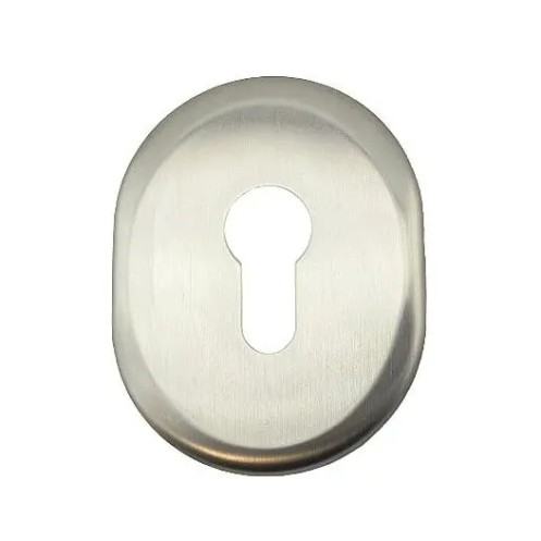 Накладка під циліндр DiSec KT036 OVAL, мат. нерж. cталь (Італія)