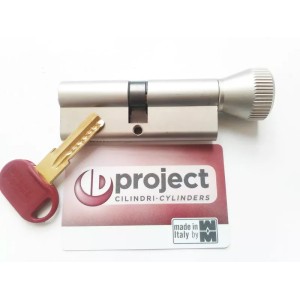 Mottura Project 82мм 41х41 ключ/тумблер матовый никель (Италия)