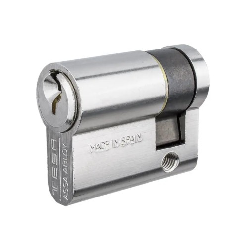 Цилиндр замка Tesa TE5 40 мм 30x10 ключ/половинка 3KEY хром (Испания)
